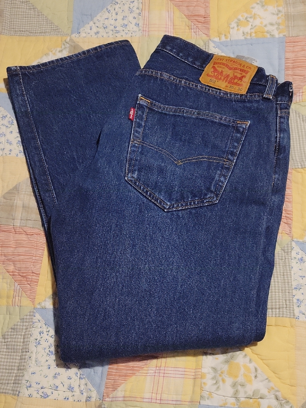 Levi's Straight Fit Dark Blue Men's Jeans